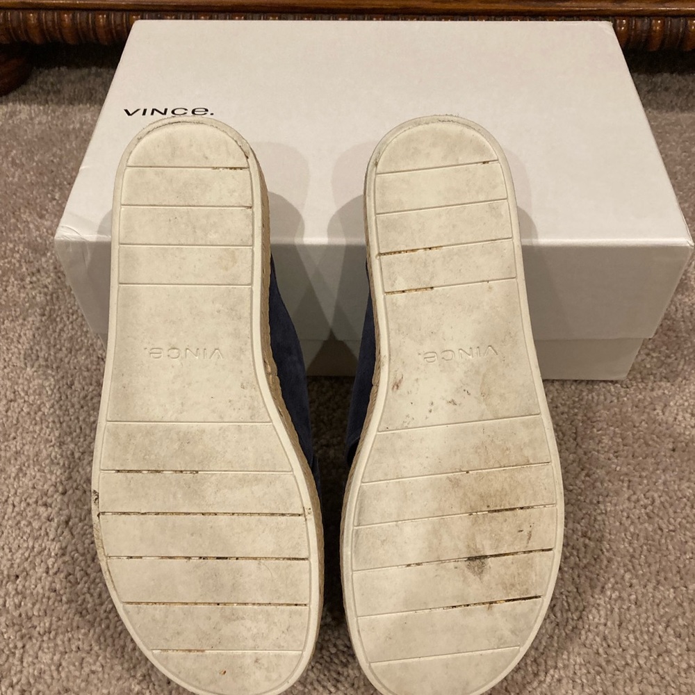 VINCE Navy Blue Slides - Picture 3 of 3